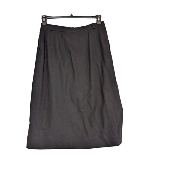 Vintage Ralph Lauren Wool Wrap Skirt With Belt Loops Pockets READ - Picture 6 of 10